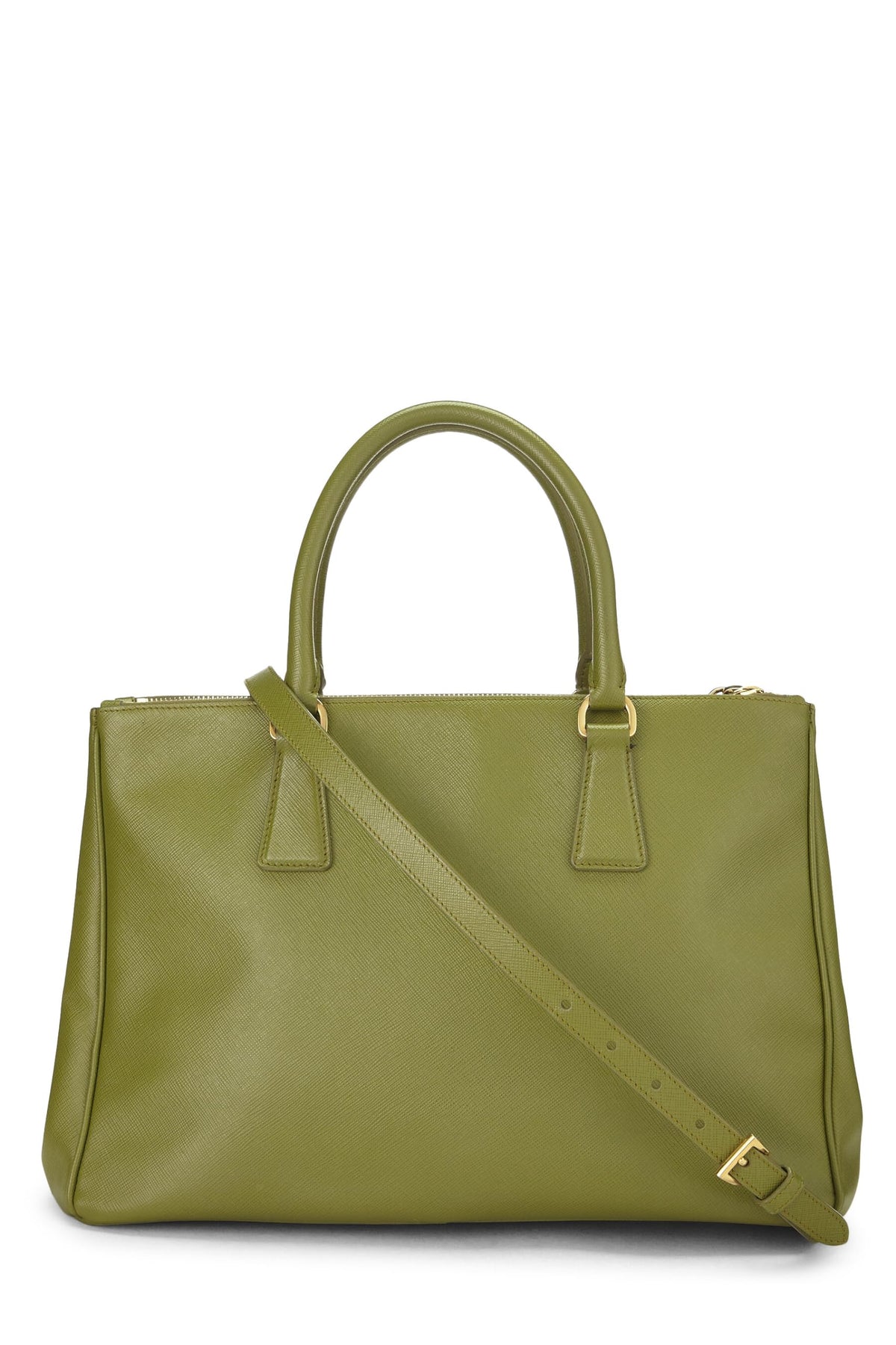 Prada,  Green Saffiano Galleria Tote Medium, Green