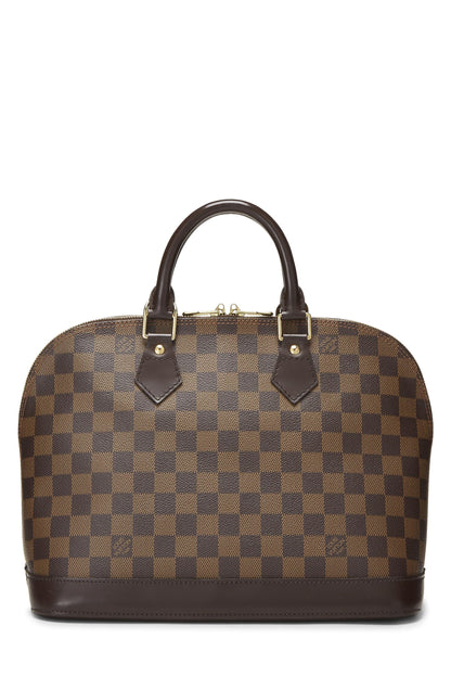 Louis Vuitton,  Damier Ebene Alma PM, Brown