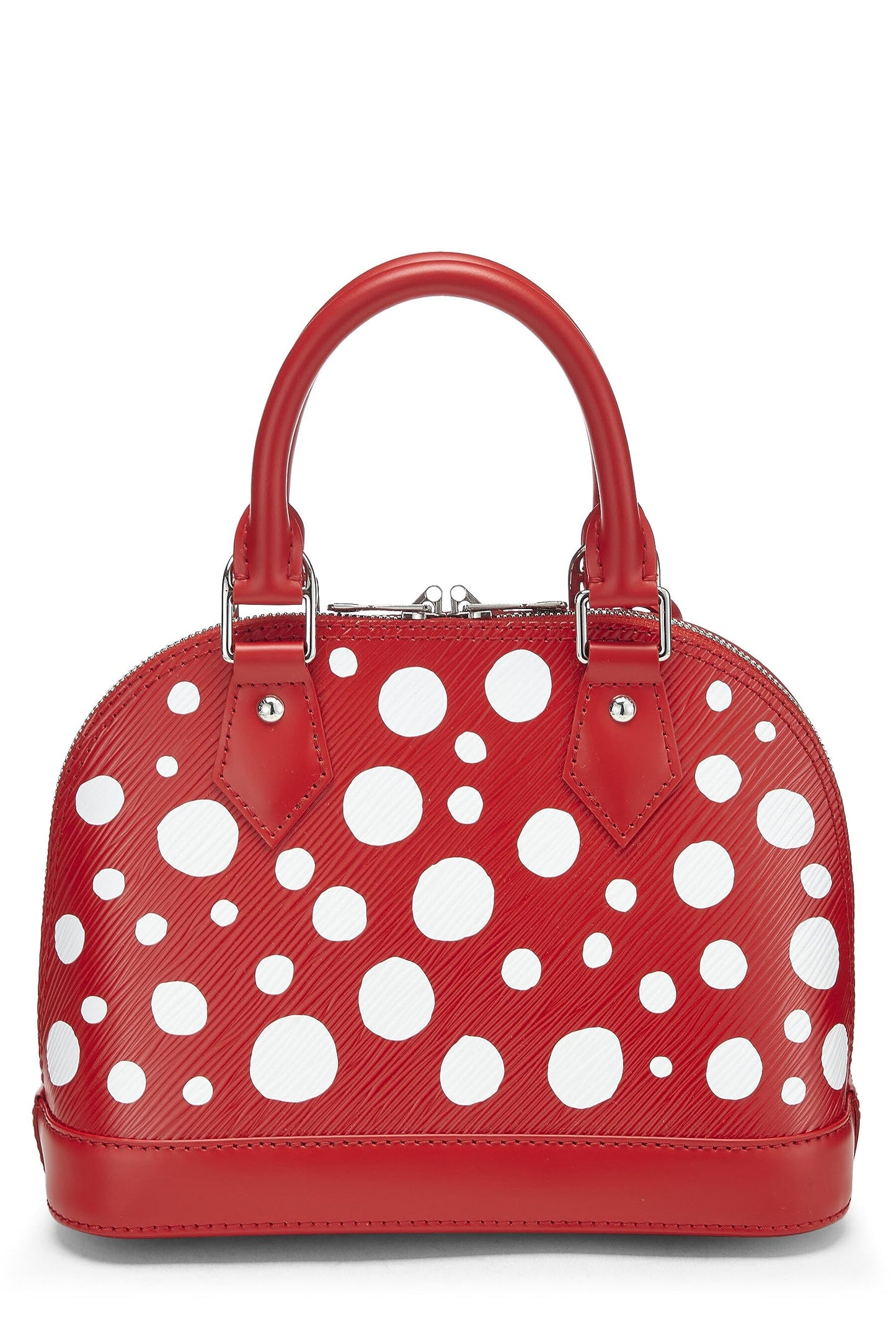Louis Vuitton,  Yayoi Kusama x Louis Vuitton Red Epi Leather Infinity Dots Alma BB, Rouge Blanc