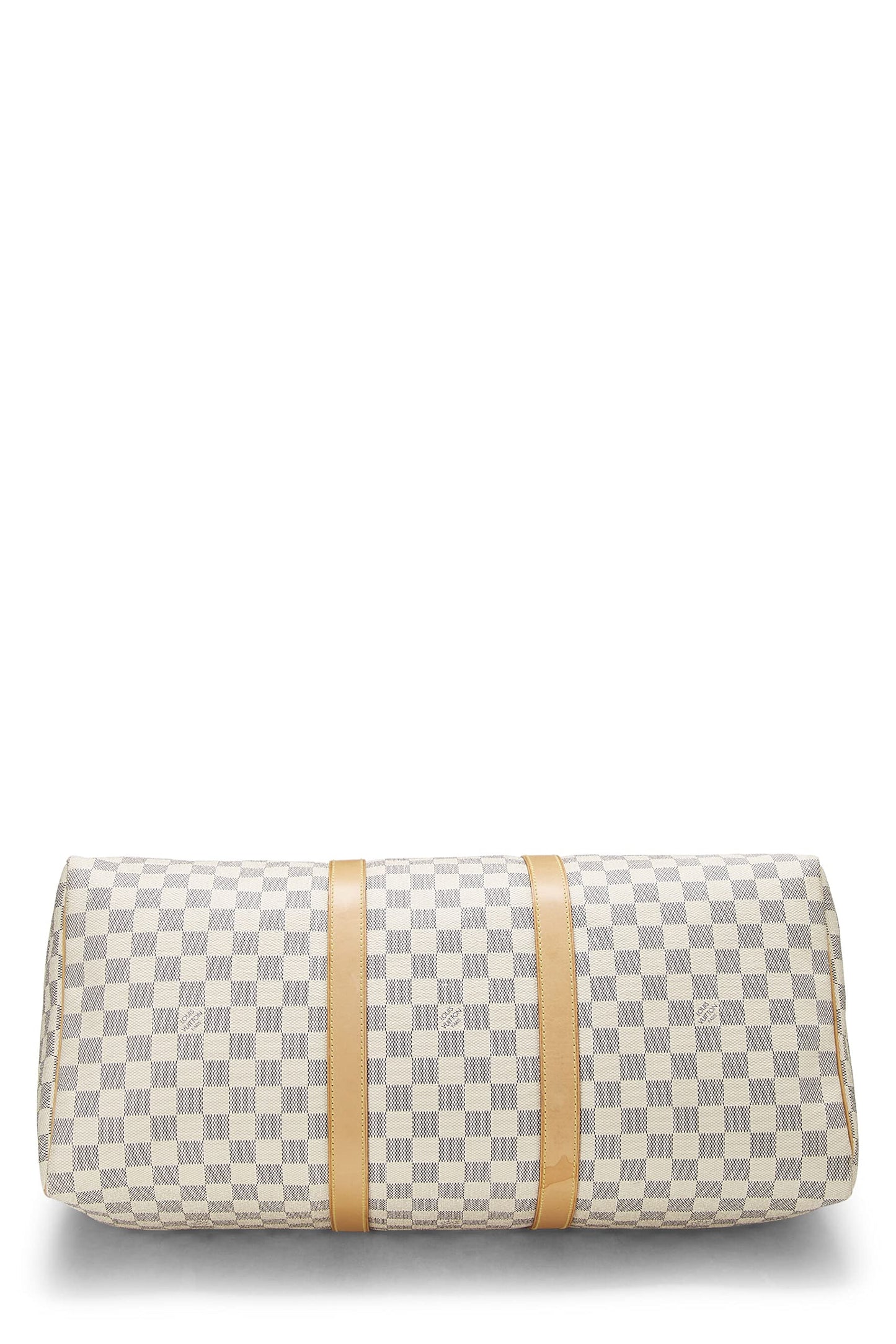 Louis Vuitton,  Damier Azur Keepall 50, White