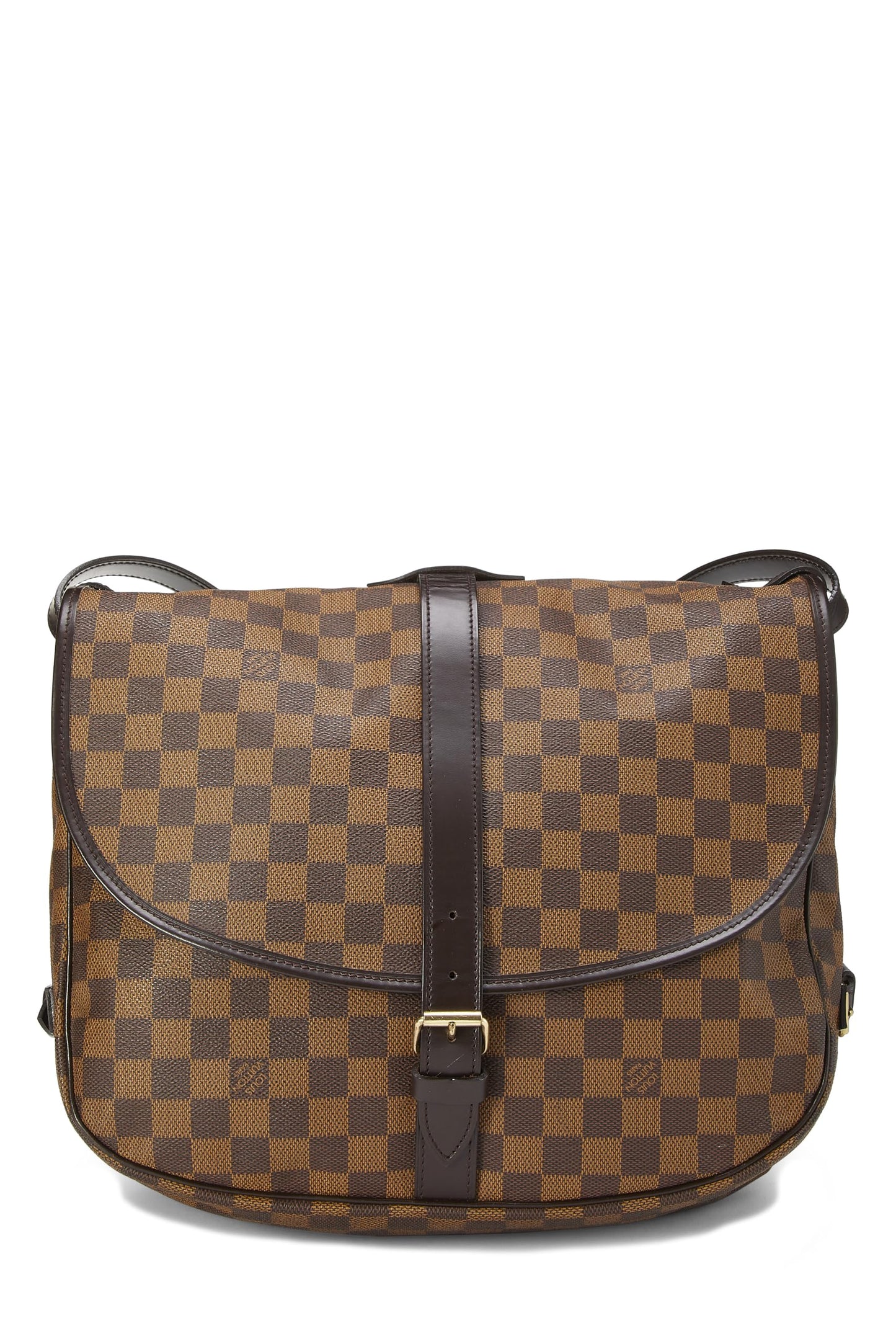 Louis Vuitton,  Damier Ebene Saumur 35, Brown