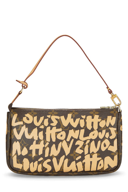 Louis Vuitton,  Stephen Sprouse x Louis Vuitton Beige Graffiti Pochette, Beige
