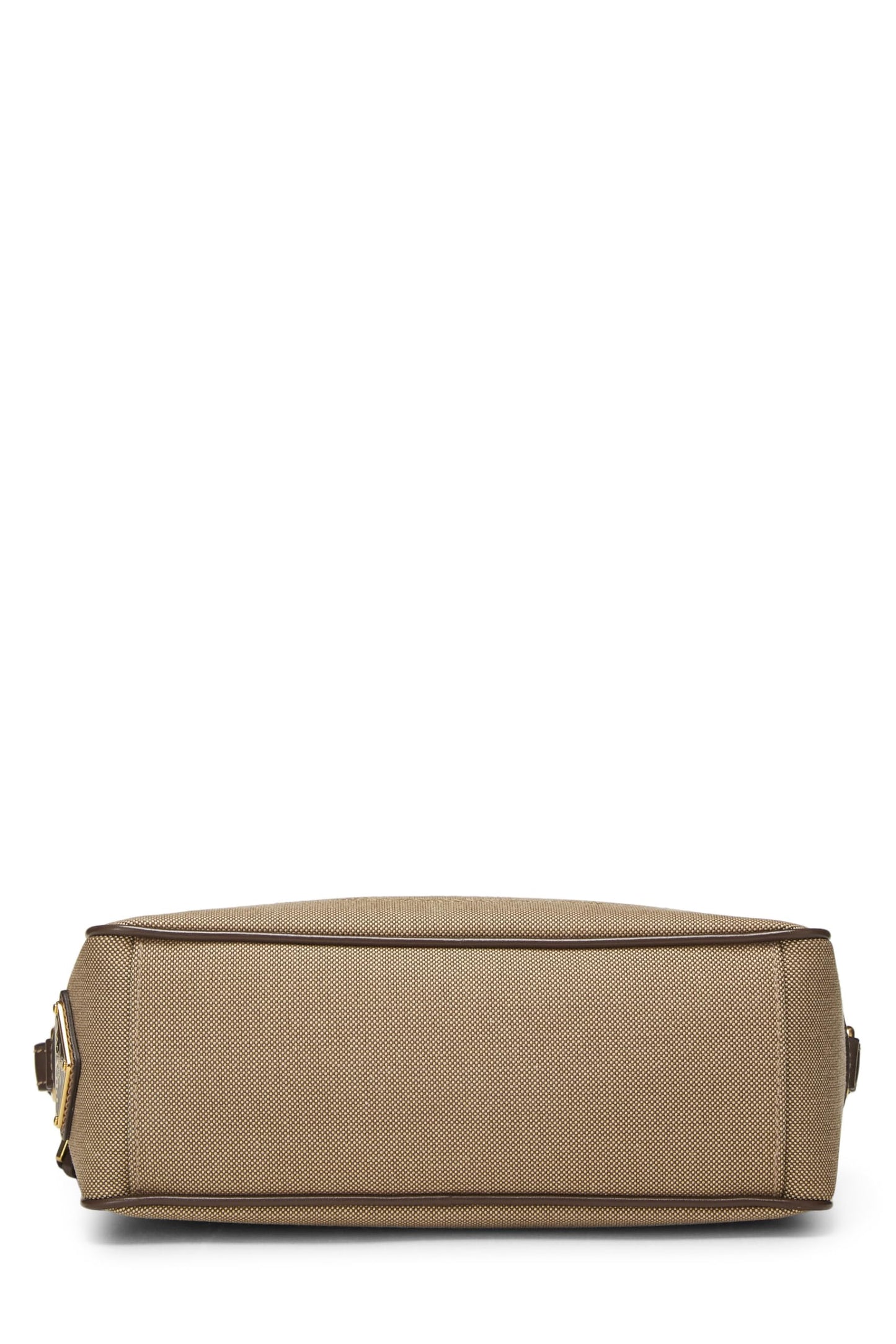 Prada,  Beige Canvas Logo Camera Bag, Brown