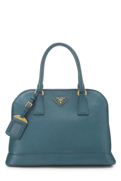 Prada,  Green Saffiano Dome Tote, Green