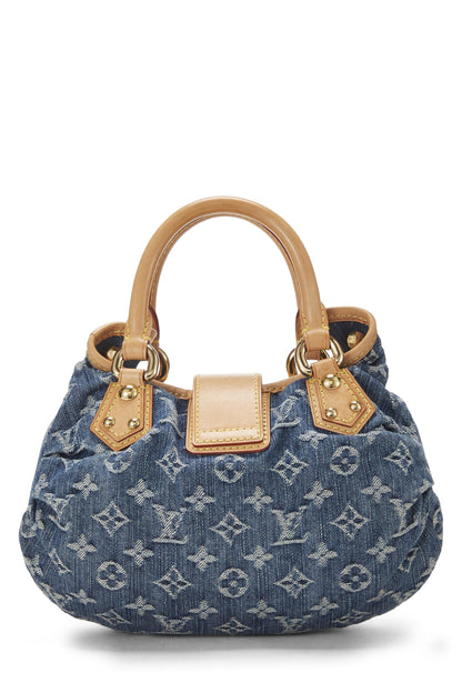Louis Vuitton,  Blue Monogram Denim Pleaty, Blue