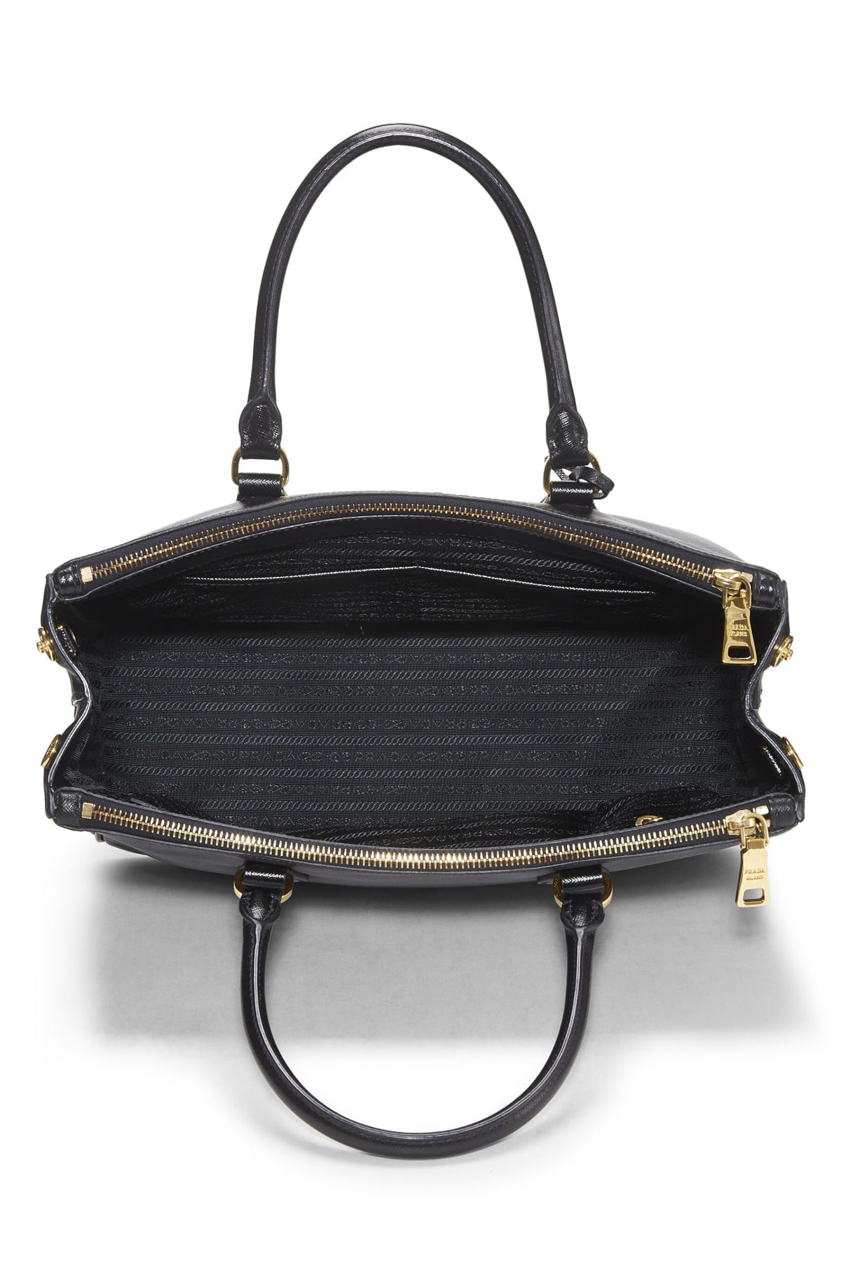 Prada,  Black Saffiano Executive Tote Large, Black