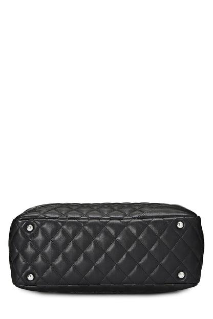 Chanel,  Black Calfskin Cambon Ligne Bowler, Black