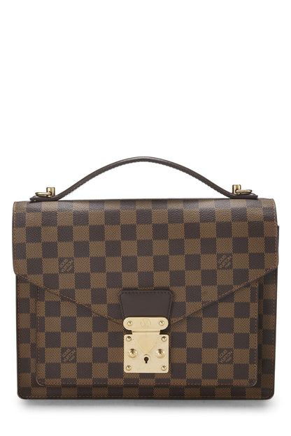 Louis Vuitton,  Damier Ebene Monceau, Brown