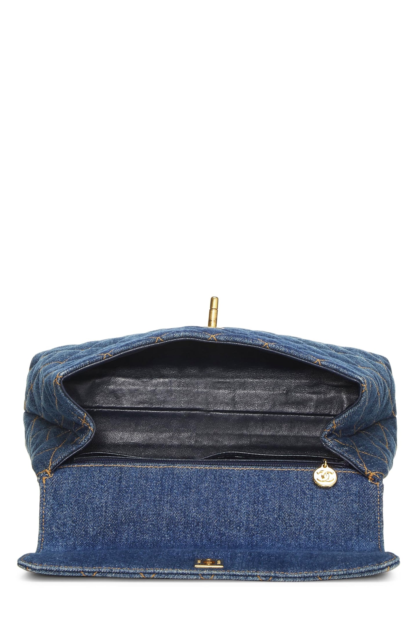 Chanel,  Blue Denim Kelly Small, Blue