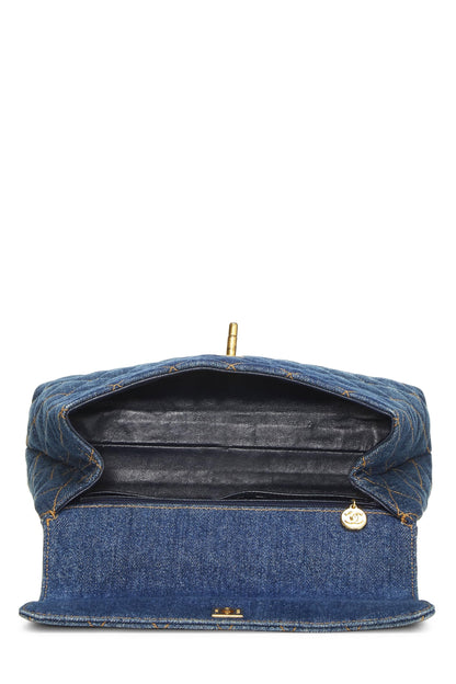 Chanel,  Blue Denim Kelly Small, Blue