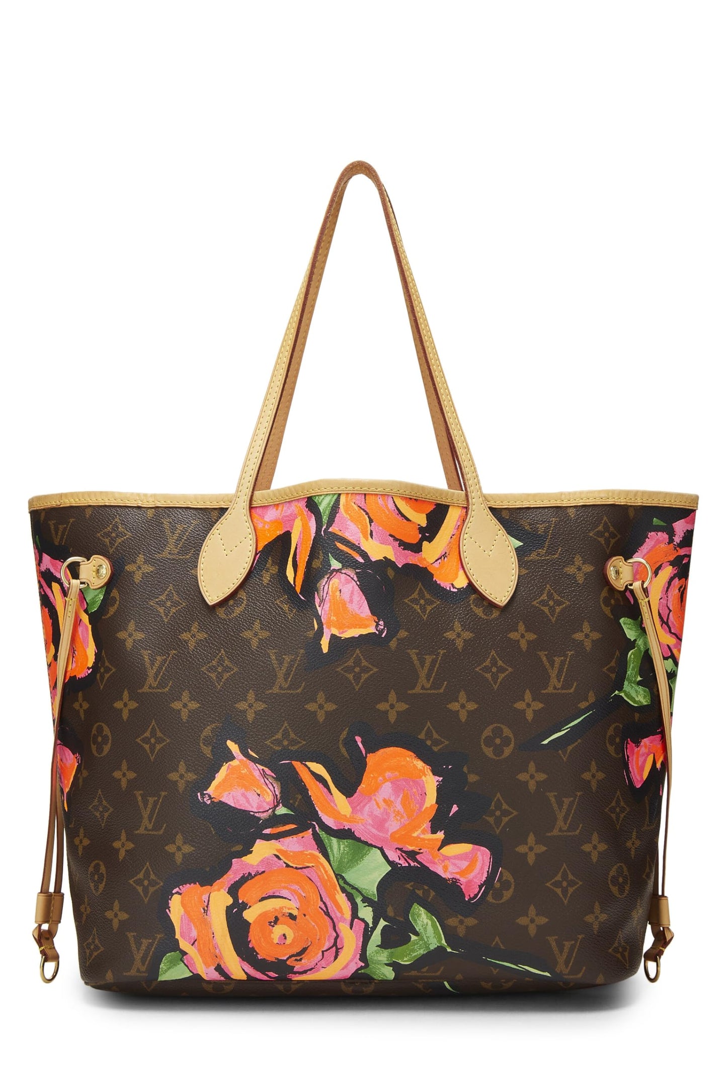 Louis Vuitton,  Stephen Sprouse x Louis Vuitton Monogram Canvas Roses Neverfull MM, Brown