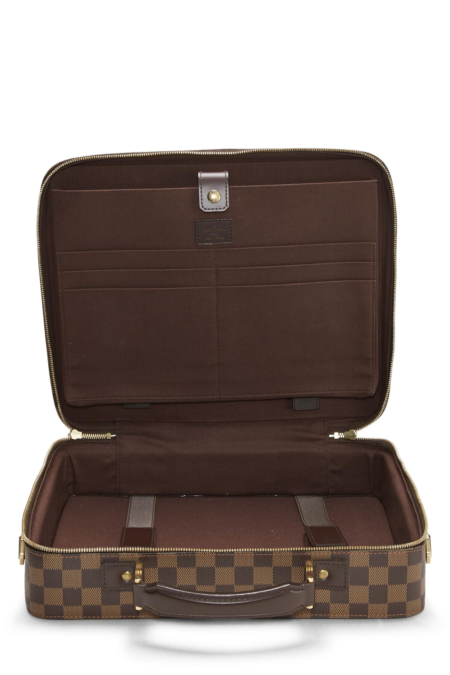 Louis Vuitton,  Damier Ebene Porte Ordinateur Sabana, Brown