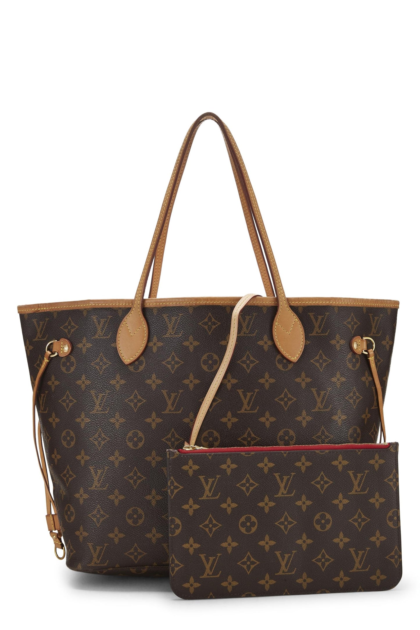 Louis Vuitton,  Red Monogram Canvas Neo Neverfull MM, Red