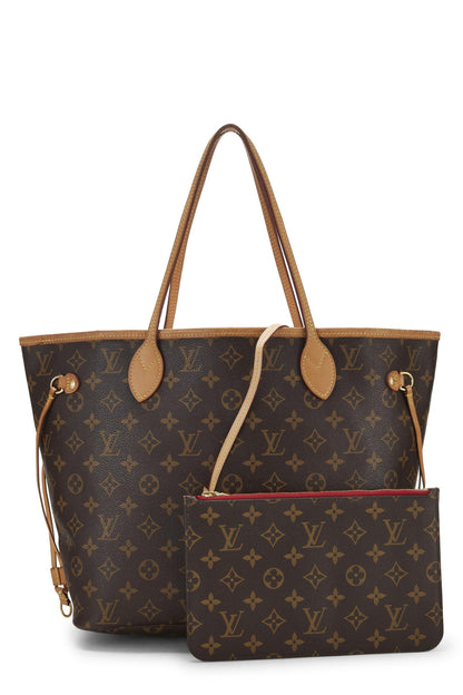 Louis Vuitton,  Red Monogram Canvas Neo Neverfull MM, Red