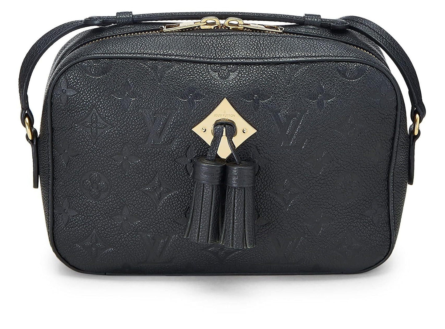 Louis Vuitton,  Black Monogram Empreinte Saintonge, Black
