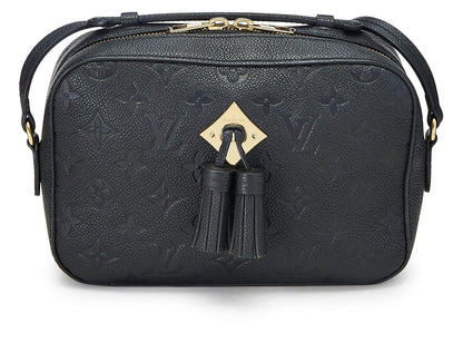 Louis Vuitton,  Black Monogram Empreinte Saintonge, Black