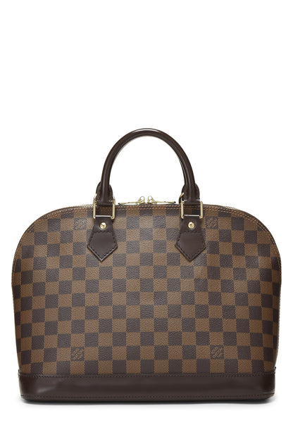 Louis Vuitton,  Damier Ebene Alma PM, Brown
