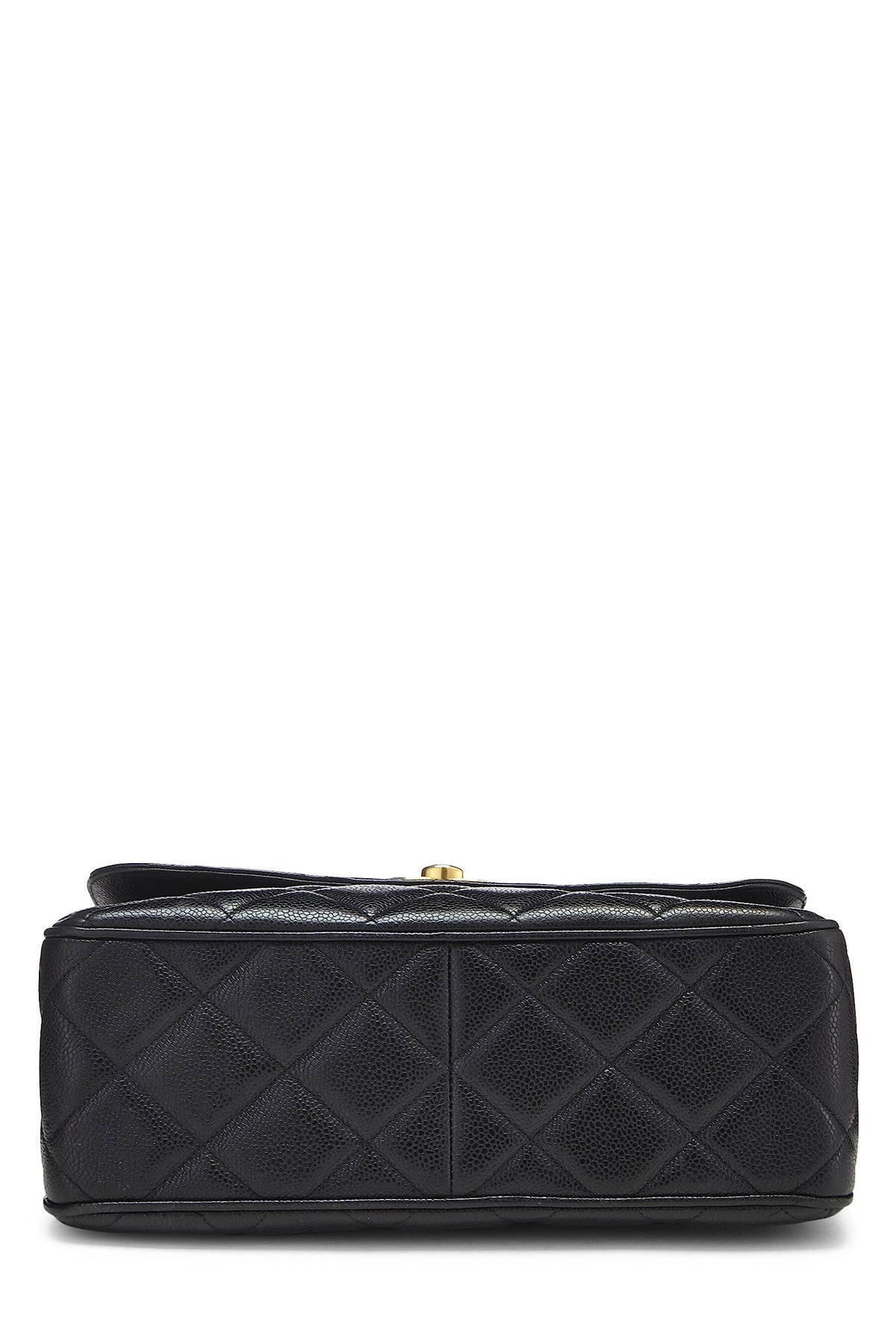 Chanel,  Black Caviar Big CC Square Flap Large, Black