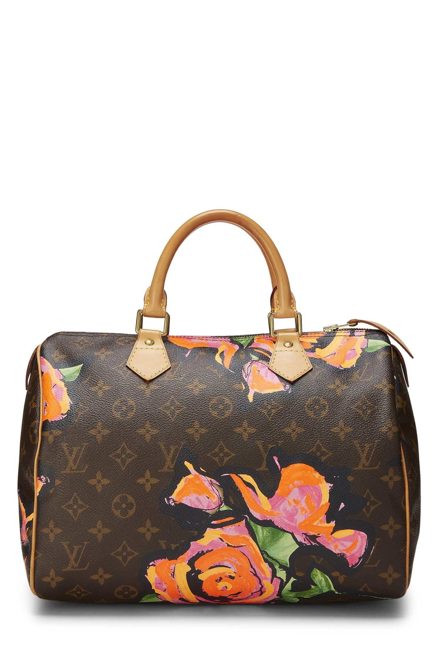 Louis Vuitton,  Stephen Sprouse x Louis Vuitton Monogram Roses Speedy 30, Brown