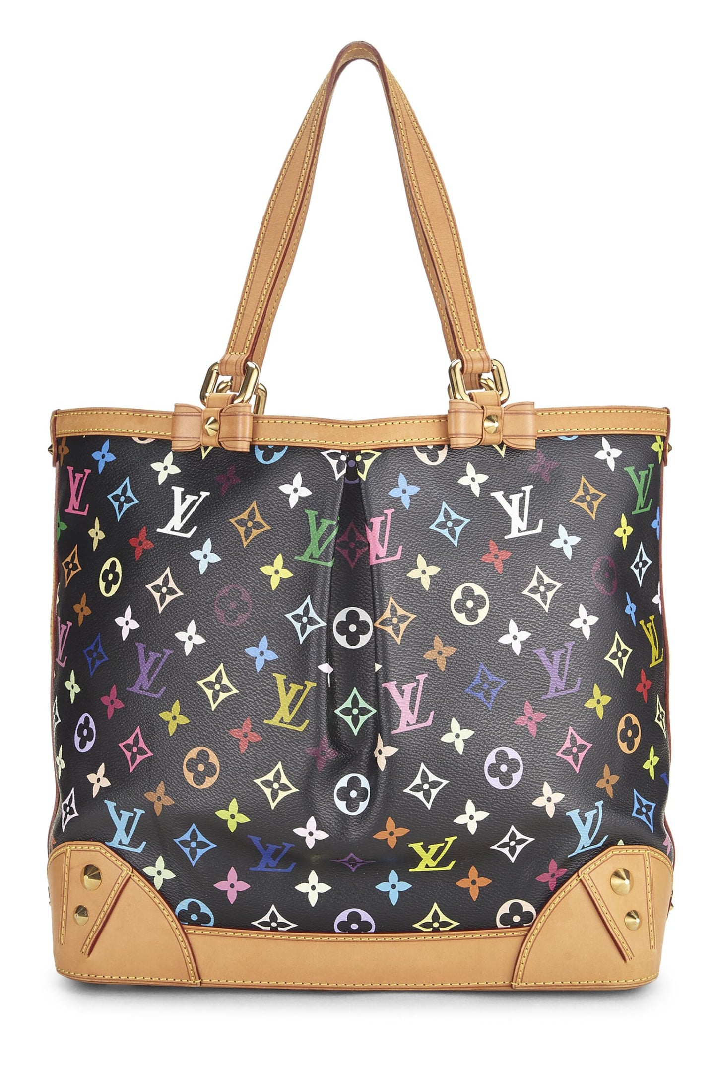 Louis Vuitton,  Takashi Murakami x Louis Vuitton Black Monogram Multicolore Sharleen MM, Black