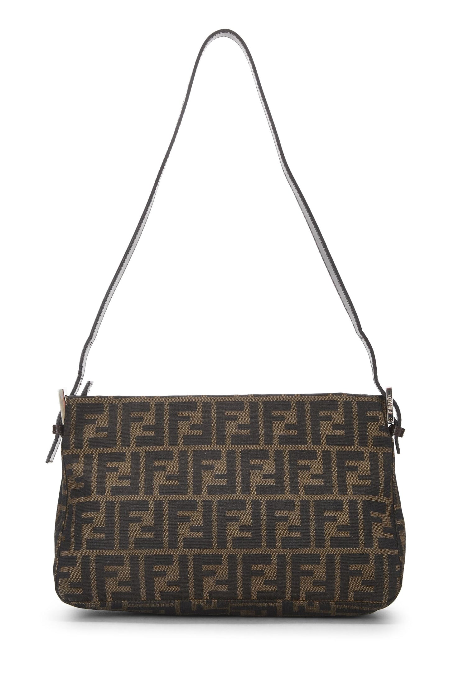 Fendi,  Brown Zucca Canvas Shoulder Bag, Brown