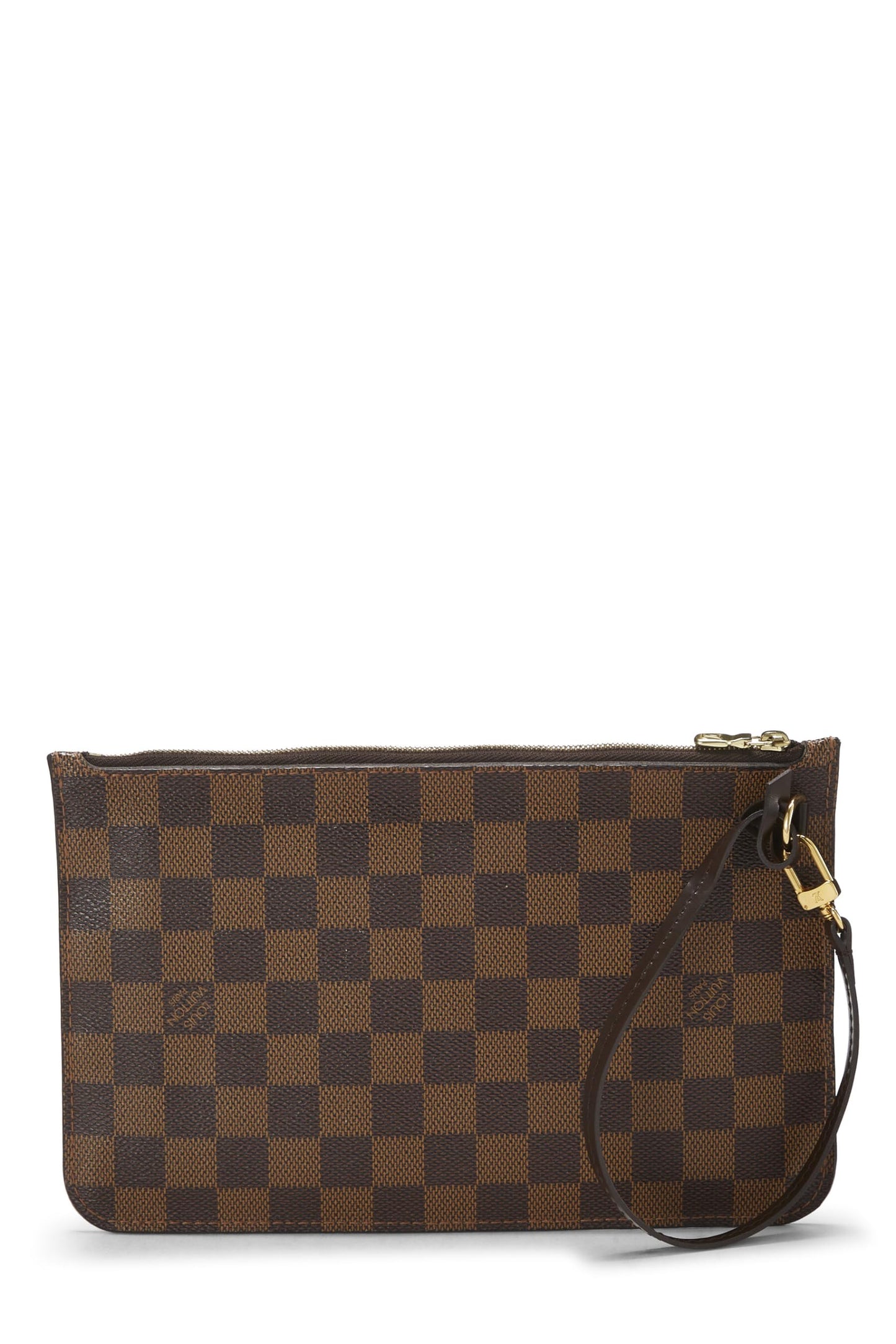 Louis Vuitton,  Damier Ebene Neverfull Pouch MM, Brown