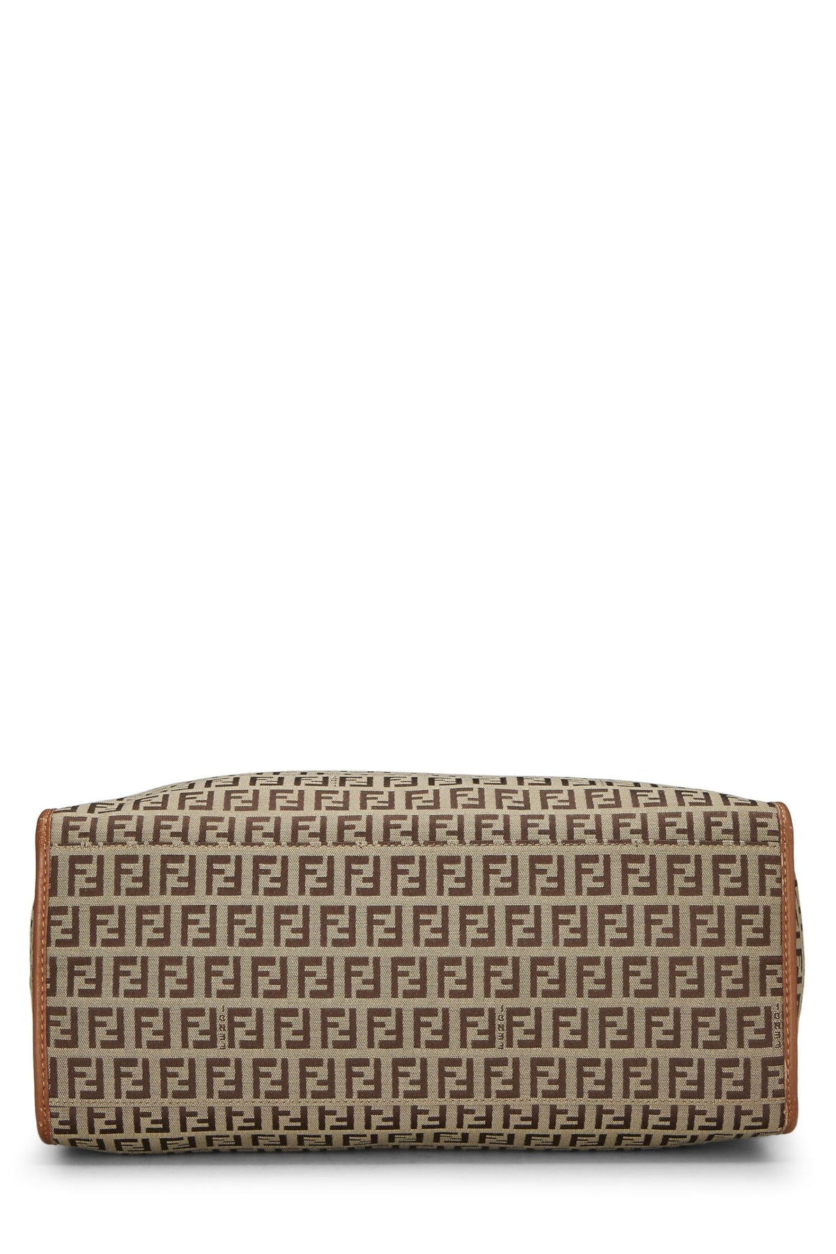 Fendi,  Brown Zucchino Canvas Tote Medium, Brown