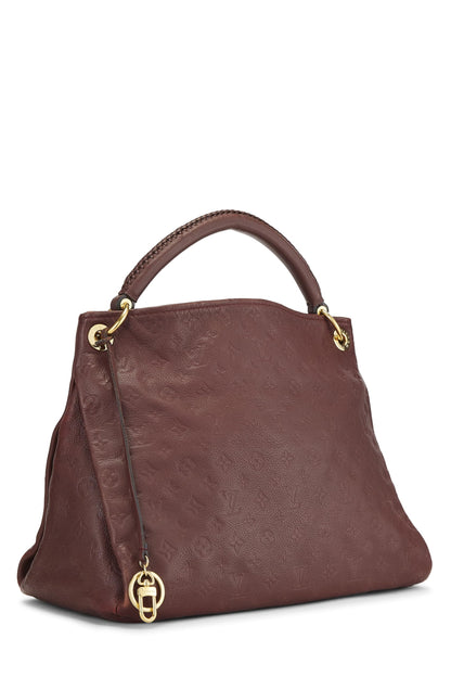Louis Vuitton,  Aurore Monogram Empreinte Artsy MM, Burgundy