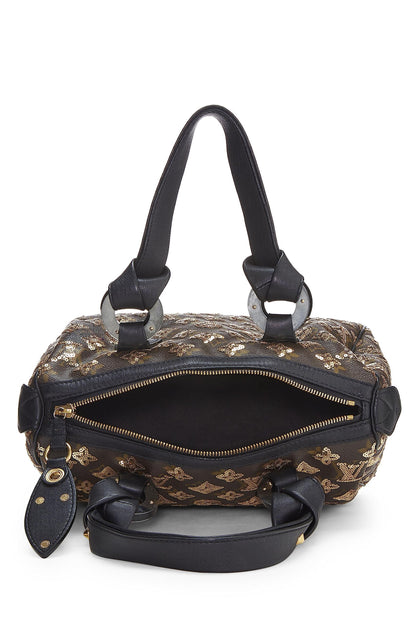 Louis Vuitton,  Gold Monogram Eclipse Speedy 30, Gold