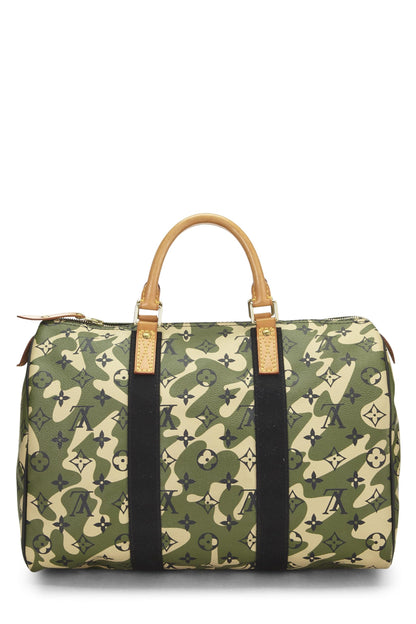 Louis Vuitton,  Takashi Murakami x Louis Vuitton Monogramouflage Speedy 35, Green