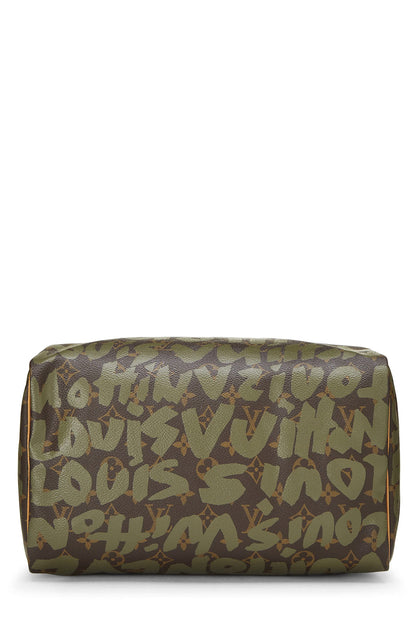Louis Vuitton,  Stephen Sprouse x Louis Vuitton Monogram Green Graffiti Speedy 30, Green