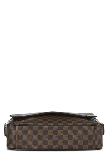 Louis Vuitton,  Damier Ebene Shelton MM, Brown