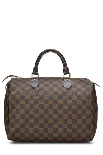 Louis Vuitton,  Damier Ebene Speedy 30, Brown
