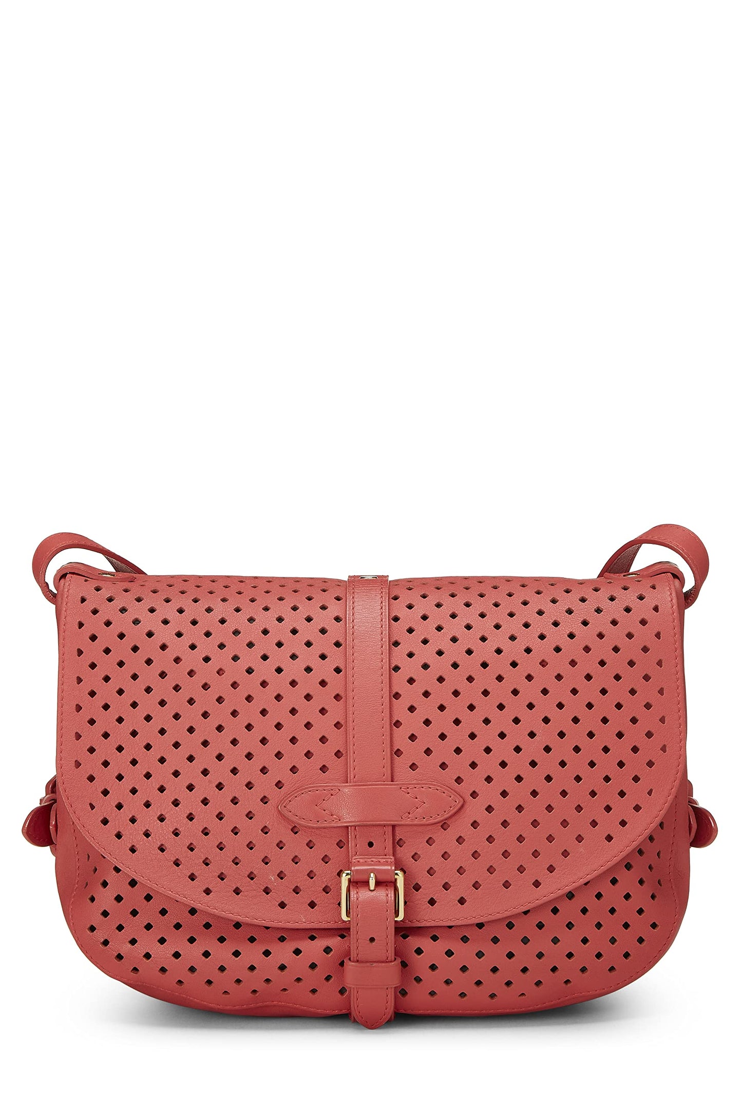 Louis Vuitton,  Pink Perforated Leather Saumur 30, Pink