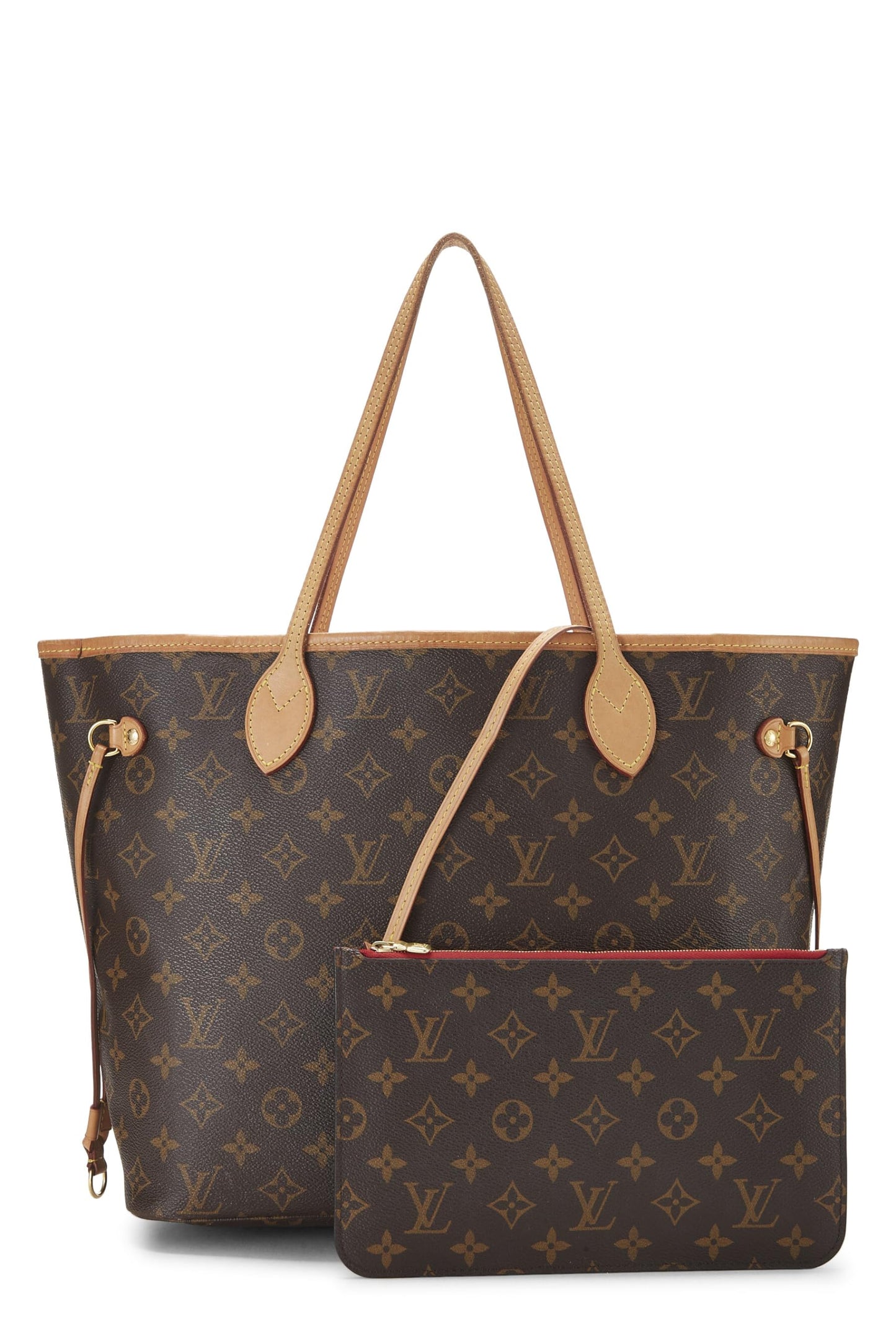 Louis Vuitton,  Red Monogram Canvas Neo Neverfull MM, Red