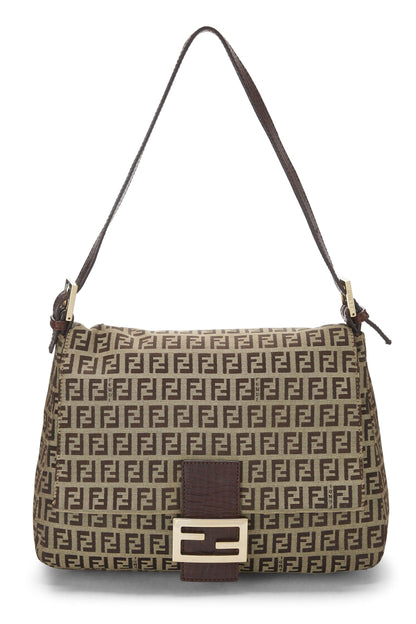 Fendi,  Brown Zucchino Canvas Mama, Brown