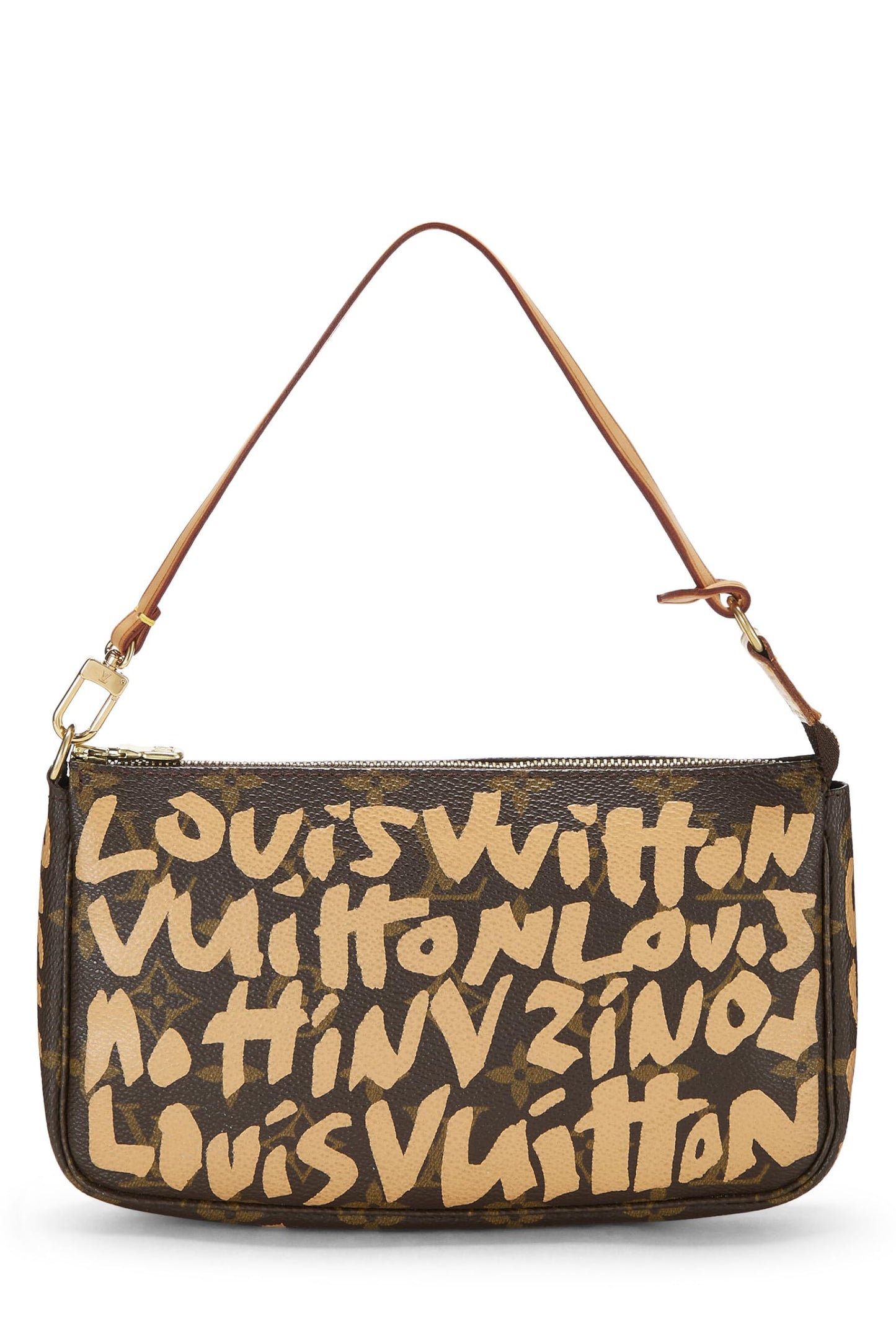 Louis Vuitton,  Stephen Sprouse x Louis Vuitton Beige Monogram Graffiti Pochette Accessoires, Beige
