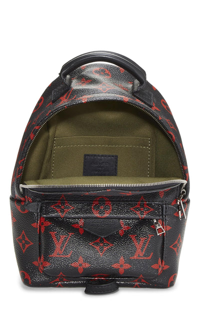 Louis Vuitton,  Limited Edition Monogram Infrarouge Palm Springs Backpack Mini, Black