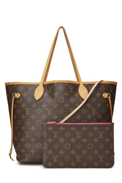 Louis Vuitton,  Pink Monogram Canvas Neo Neverfull MM, Pink