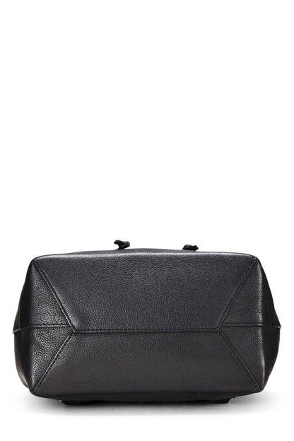 Louis Vuitton,  Black Leather Lock Me Backpack, Black