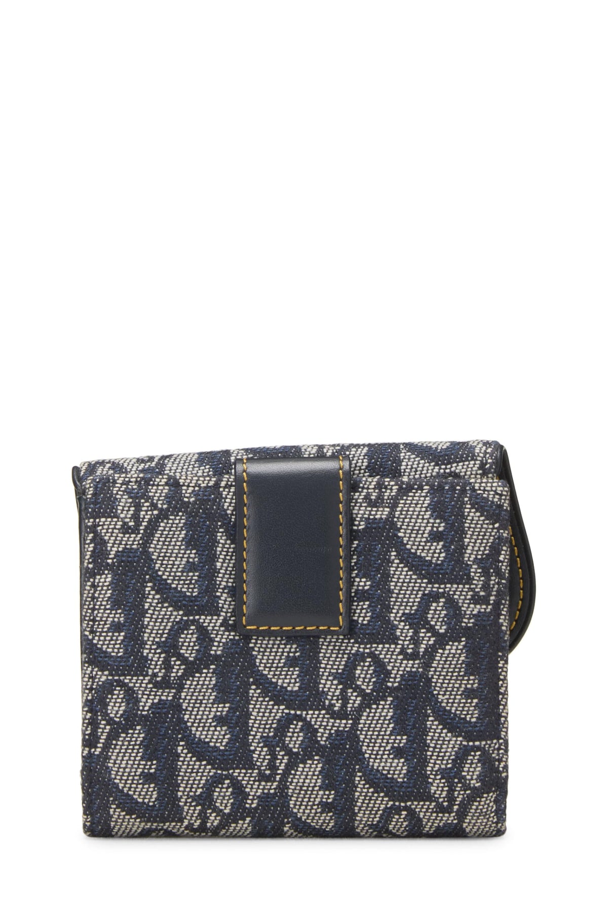 Dior, Navy Trotter Canvas Saddle Wallet, Navy