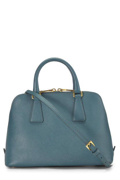 Prada,  Blue Saffiano Promenade Small, Blue