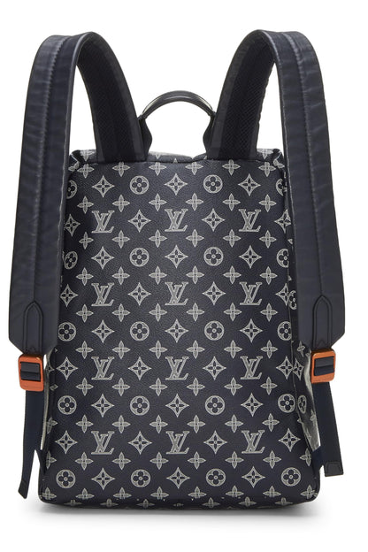 Louis Vuitton,  Navy Upside Down Monogram Canvas Discovery Backpack, Navy