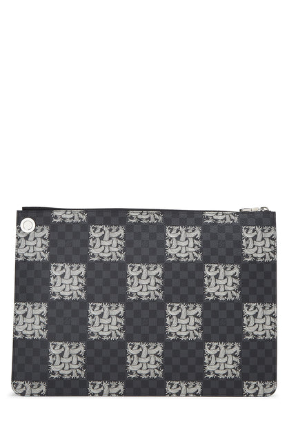 Louis Vuitton,  Christopher Nemeth x Louis Vuitton Damier Graphite Pochette Jour GM, Black