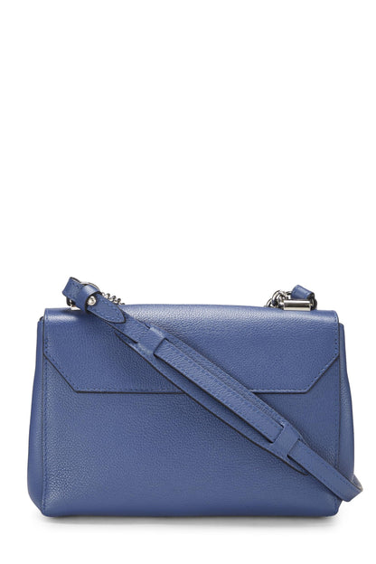 Louis Vuitton,  Blue Calfskin Lock Me II BB, Blue