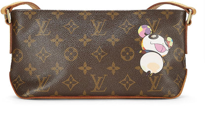 Louis Vuitton,  Takashi Murakami x Louis Vuitton Monogram Canvas Panda Trotteur, Brown