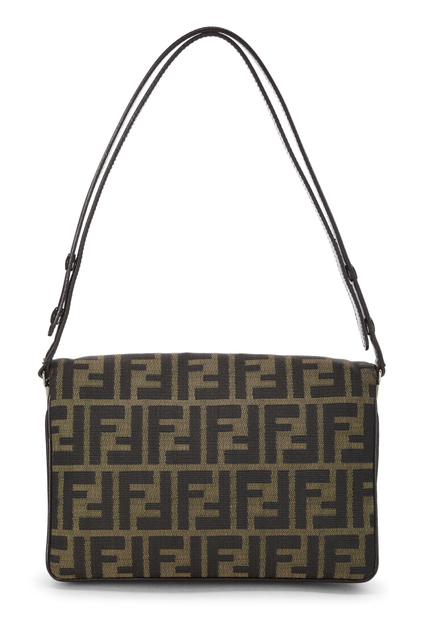 Fendi,  Brown Zucca Canvas Shoulder Bag, Brown