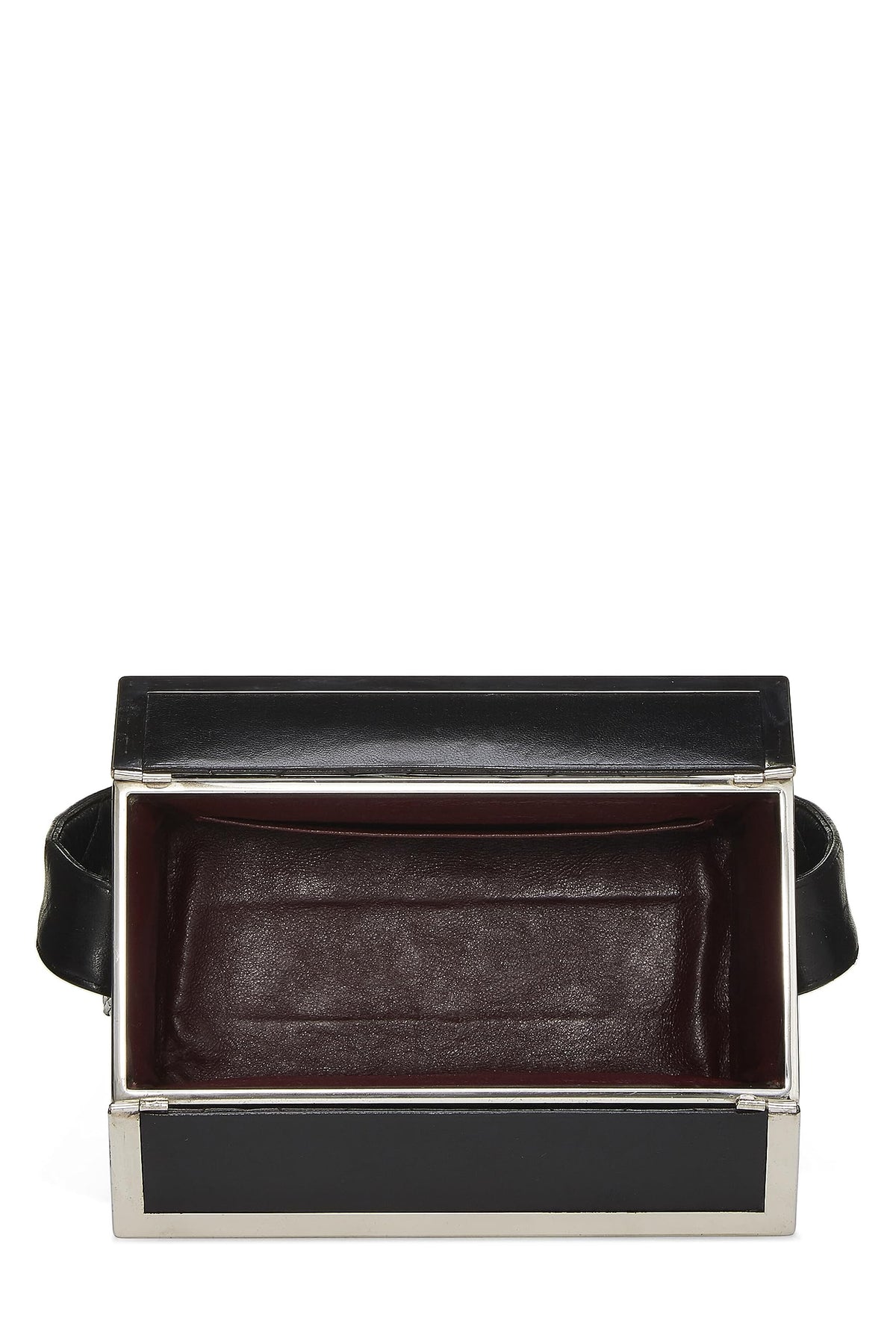 Chanel,  Black Quilted Lambskin Box Bag, Black