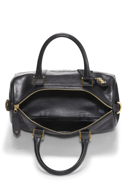Chanel,  Black Caviar Boston Small, Black