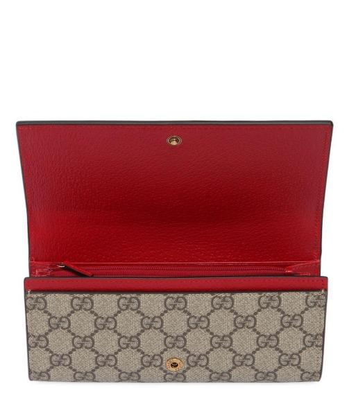 Gucci Neo Vintage Supreme Continental Wallet Red